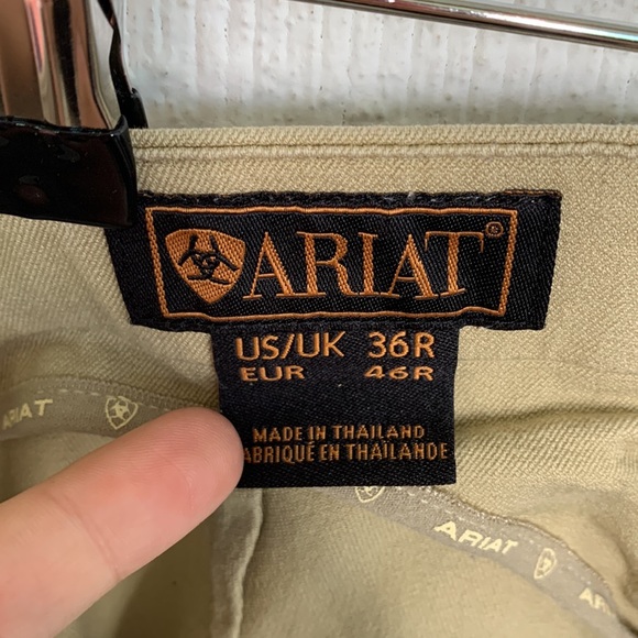 Ariat Men's Tan Breeches with Patch Pants size 36R - Picture 8 of 9